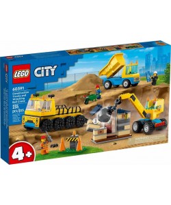 LEGO® CITY 60391 Vozidla ze stavby a demoliční koule